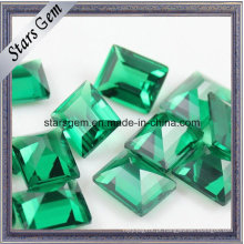 Wuzhou Synthetic Emerald Green Nano pedra solta